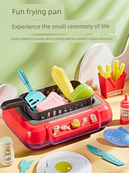 Children's Play House Kitchen Water-Changing Barbecue Toys Artificial Kebabs Cooking Cooking Set Gifts for Boys and Girls