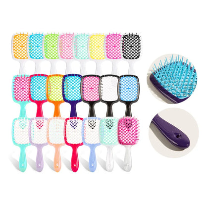 Tangled Hair Comb Detangling Hair Brush Massage Combs Hollow Outro Salon Hair Care Styling Tool Anti-static Hairbrush Head Comb