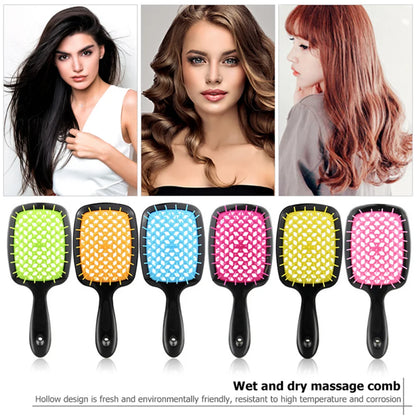 Tangled Hair Comb Detangling Hair Brush Massage Combs Hollow Outro Salon Hair Care Styling Tool Anti-static Hairbrush Head Comb