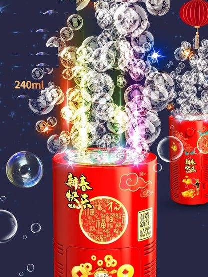 20 holes Fireworks bubble machine bubble blower on the ground electronic automatic landing Spring Festival gift New Year toys